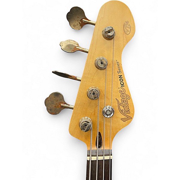 Used Vintage VJ74 3 Tone Sunburst Electric Bass Guitar