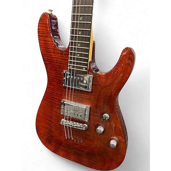 Used Schecter Guitar Research Diamond Series Gryphon Rootbeer Solid Body Electric Guitar