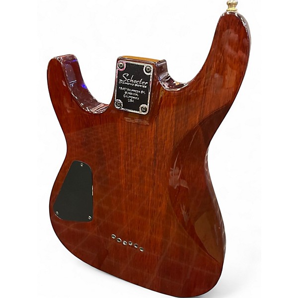 Used Schecter Guitar Research Diamond Series Gryphon Rootbeer Solid Body Electric Guitar