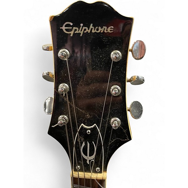 Used Epiphone EA-250 Candy Red Burst Hollow Body Electric Guitar