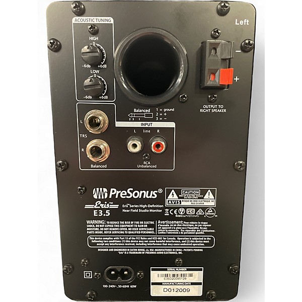 Used PreSonus ERIS E3.5 Powered Monitor