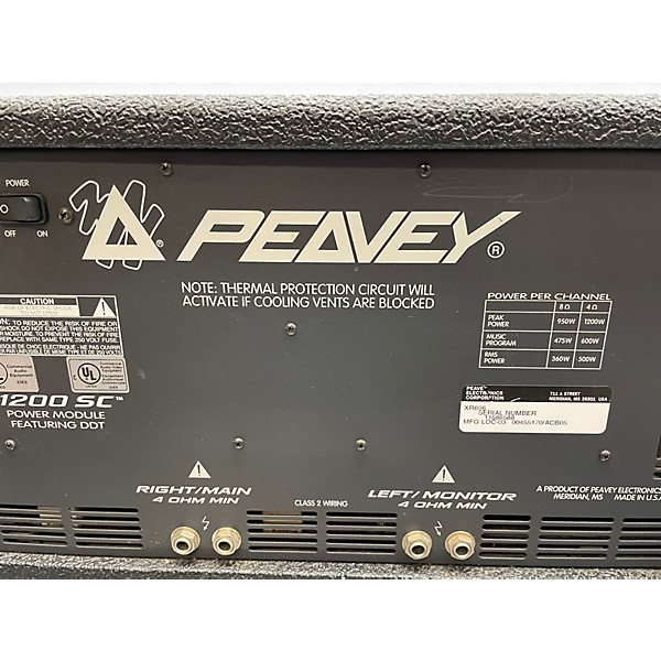 Used Peavey XR696 Powered Mixer