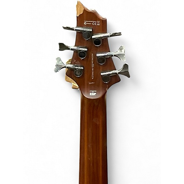 Used ESP LTD D6 6 String Walnut Electric Bass Guitar