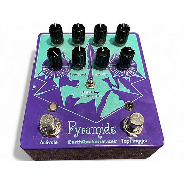 Used EarthQuaker Devices Pyramids Stereo Flanging Device Effect Pedal