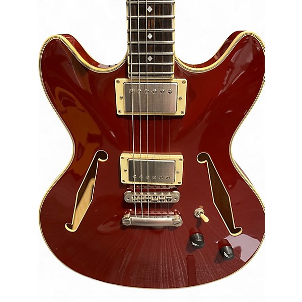 Used D'Angelico EX-DC/SP Trans Crimson Red Hollow Body Electric Guitar