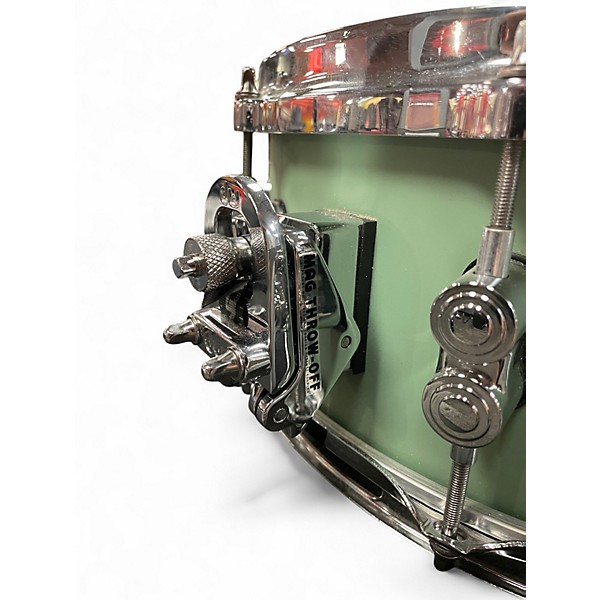 Used PDP by DW 6.5X14 Concept Series Snare Satin Seafoam Drum