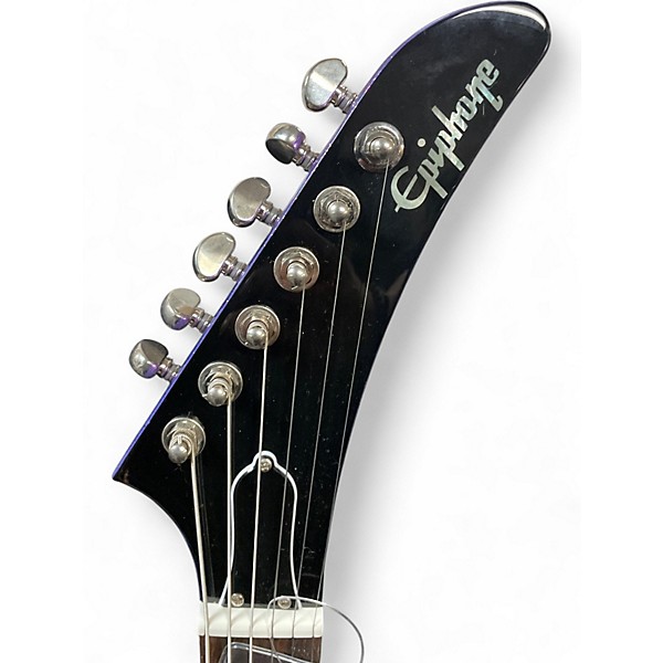 Used 2013 Epiphone Explorer Purple Solid Body Electric Guitar