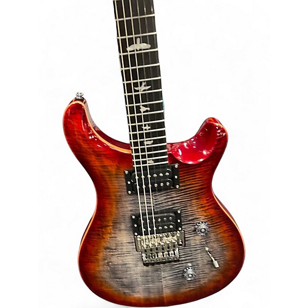 Used PRS SE CUSTOM 24 FLOYD CHARCOAL CHERRY Solid Body Electric Guitar