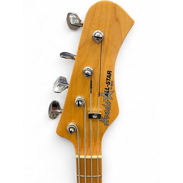 Used Hondo All Star H800 Cream Electric Bass Guitar