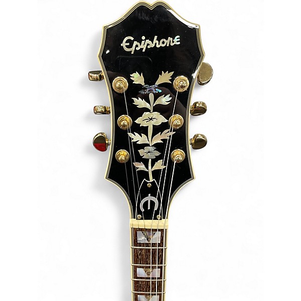 Used Epiphone Sheraton II Left Handed Tobacco Sunburst Hollow Body Electric Guitar