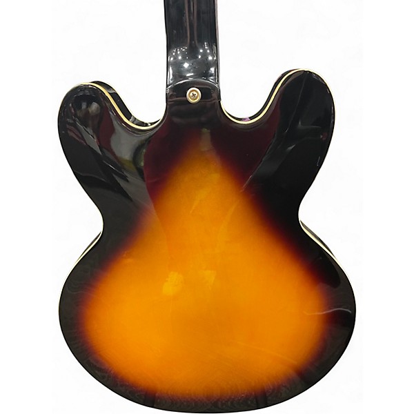 Used Epiphone Sheraton II Left Handed Tobacco Sunburst Hollow Body Electric Guitar