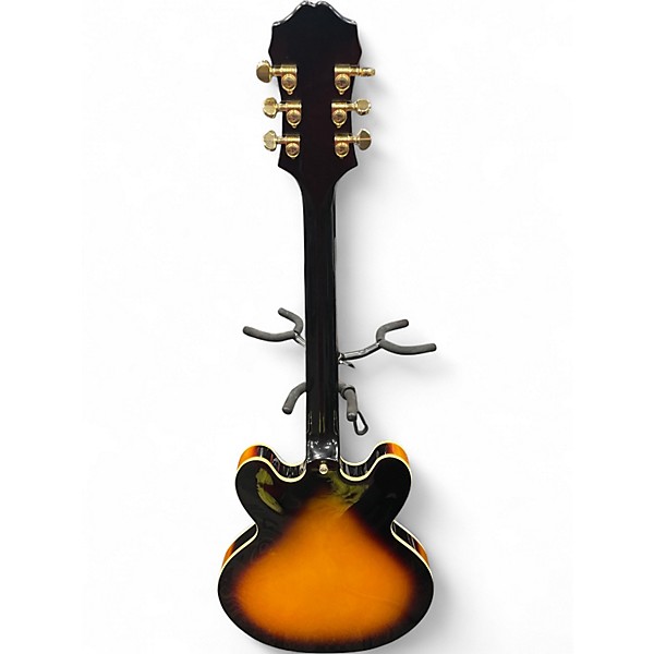 Used Epiphone Sheraton II Left Handed Tobacco Sunburst Hollow Body Electric Guitar