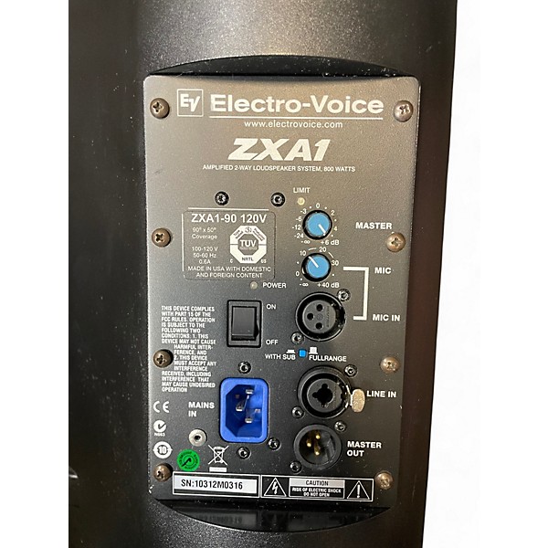 Used Electro-Voice ZXA1-90 Powered Speaker