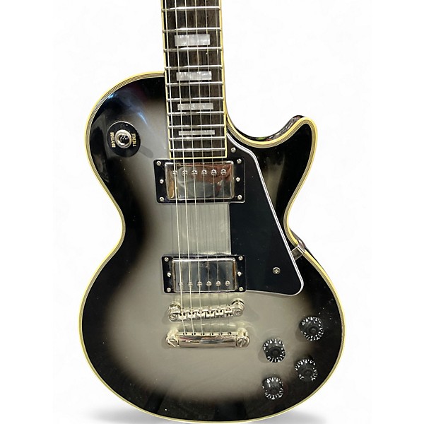 Used Epiphone Les Paul Custom Pro Metallic Gray Solid Body Electric Guitar