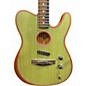 Used Fender Acoustasonic Player Telecaster Olive Green Acoustic Electric Guitar