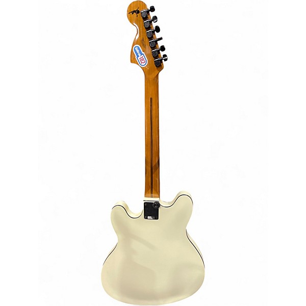 Used Fender Tom Delonge Starcaster Classic White Hollow Body Electric Guitar