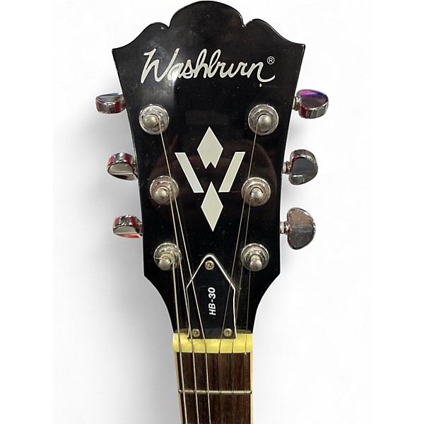 Used Washburn HB30 Red Hollow Body Electric Guitar