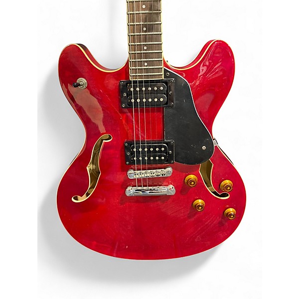 Used Washburn HB30 Red Hollow Body Electric Guitar