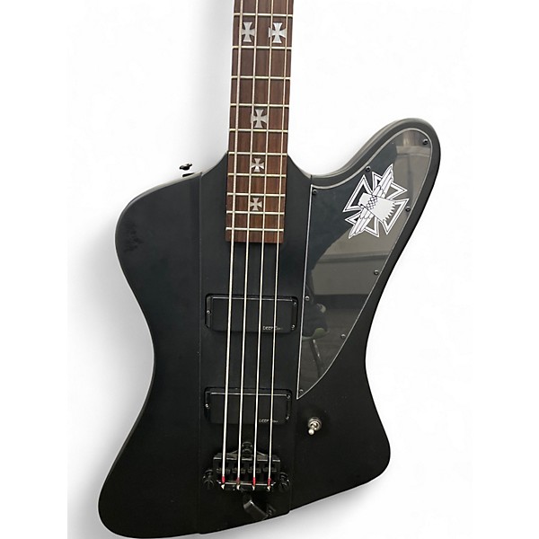 Used Epiphone Nikki Sixx Signature Blackbird Black Electric Bass Guitar