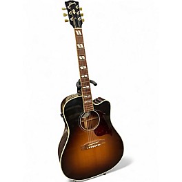 Used Gibson Hummingbird Pro Sunburst Acoustic Electric Guitar
