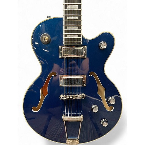 Used Epiphone Uptown kat es saphire blue metallic Hollow Body Electric Guitar