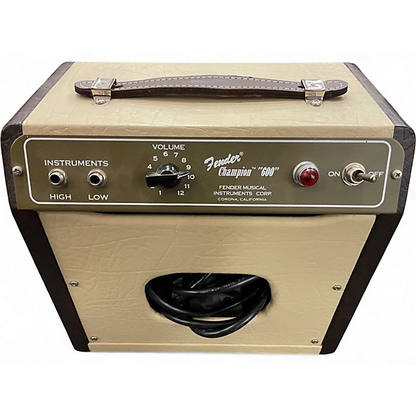 Used Fender Champion 600 5W 1X6 Tube Guitar Combo Amp