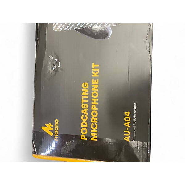 Used maono AU-A04 PODCASTING MICROPHONE KIT Condenser Microphone