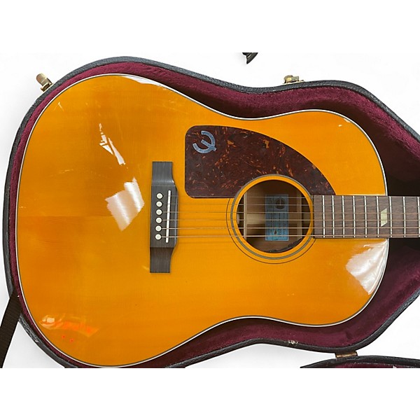 Used Epiphone Inspired by 1964 Texan Left Handed Natural Acoustic Electric Guitar