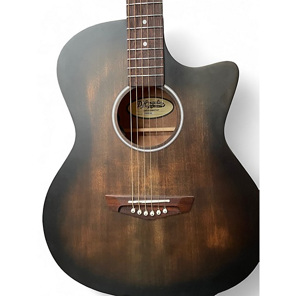 Used D'Angelico Premier Series TRANS BLACK Solid Body Electric Guitar