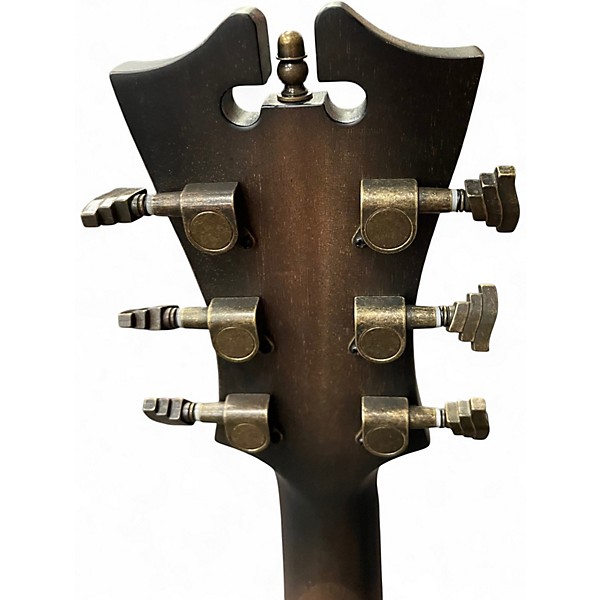 Used D'Angelico Premier Series TRANS BLACK Solid Body Electric Guitar