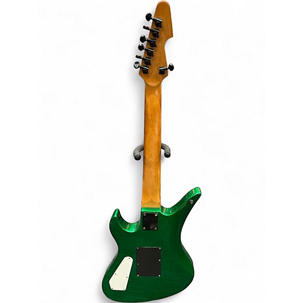 Used Schecter Guitar Research DIAMOND A-7+ Metallic Green Solid Body Electric Guitar