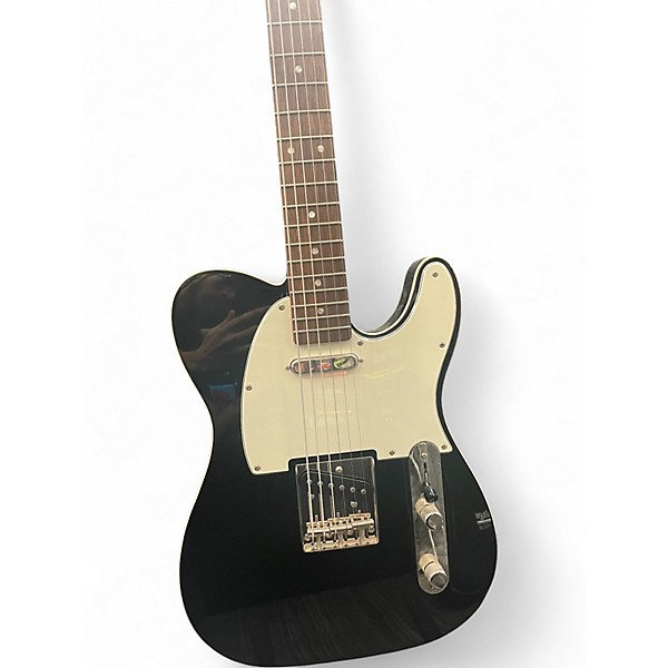 Used Squier Telecaster Custom black/white Solid Body Electric Guitar