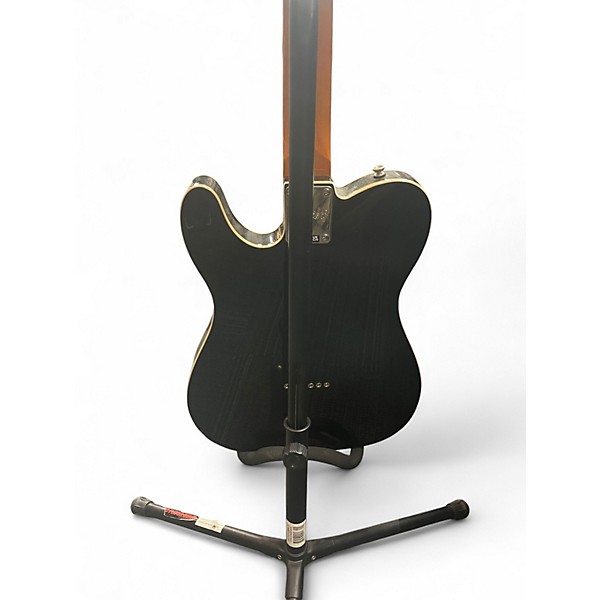 Used Squier Telecaster Custom black/white Solid Body Electric Guitar