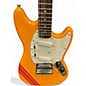 Used Squier FSR Competition Mustang Orange Cream Solid Body Electric Guitar