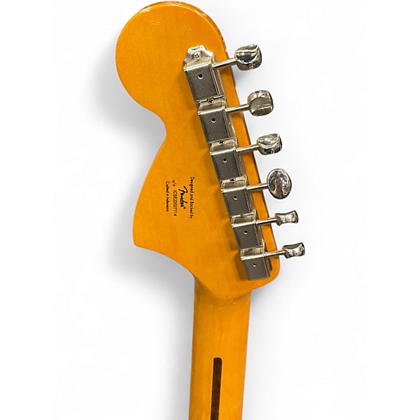 Used Squier FSR Competition Mustang Orange Cream Solid Body Electric Guitar