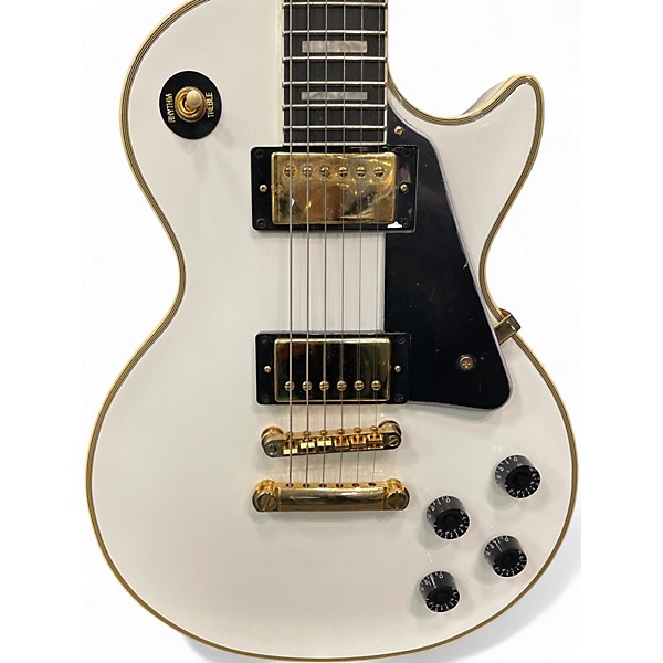 Used Epiphone LES PAUL CUSTOM Alpine White Solid Body Electric Guitar