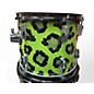 Used Yamaha 4 Piece Power V Green Leapord Drum Kit