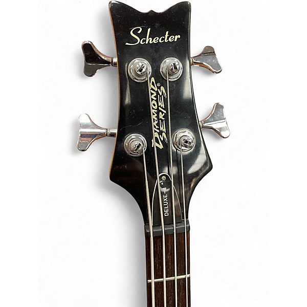 Used Schecter Guitar Research Diamond Deluxe-4 Black Electric Bass Guitar