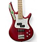 Used Ibanez SRMD200 Red Metallic Satin Electric Bass Guitar