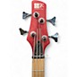 Used Ibanez SRMD200 Red Metallic Satin Electric Bass Guitar