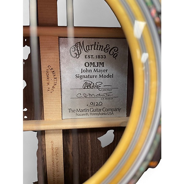 Used Martin OMJM John Mayer Signature Natural Acoustic Electric Guitar