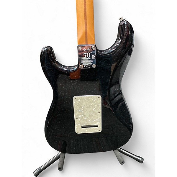 Used Fender 70th Anniversary Player Stratocaster  NEBULA NOIR Solid Body Electric Guitar