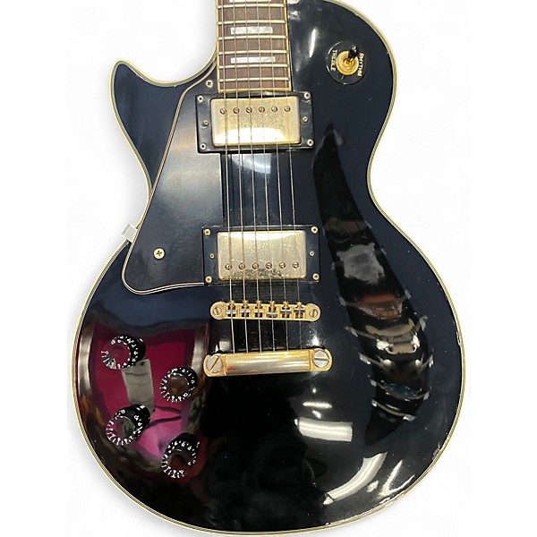 Used Epiphone Les Paul Custom Left Handed Ebony Electric Guitar
