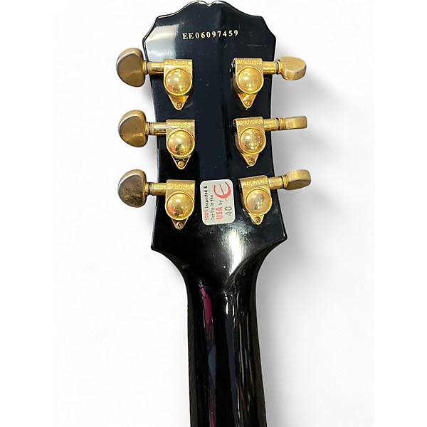 Used Epiphone Les Paul Custom Left Handed Ebony Electric Guitar