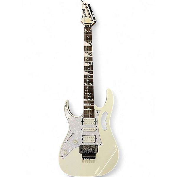 Used Ibanez JEMJRL Series Left-Handed Polar White Electric Guitar