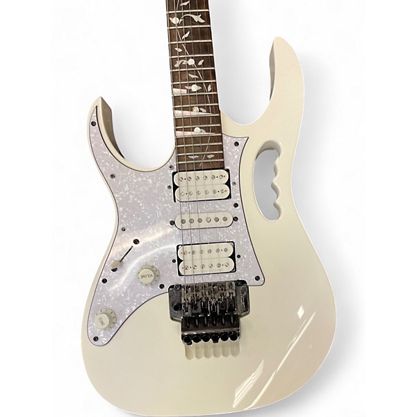 Used Ibanez JEMJRL Series Left-Handed Polar White Electric Guitar