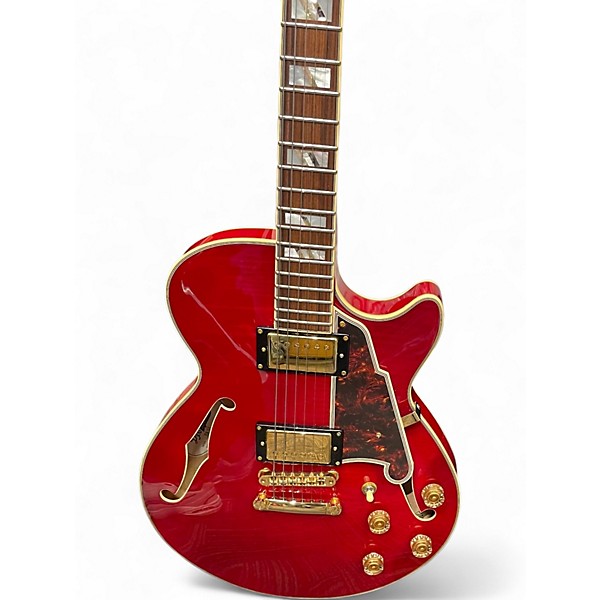 Used D'Angelico EX-SS Cherry Hollow Body Electric Guitar