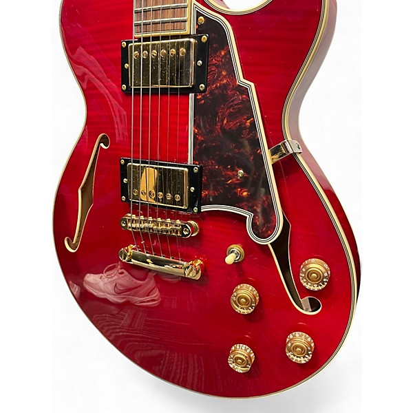 Used D'Angelico EX-SS Cherry Hollow Body Electric Guitar