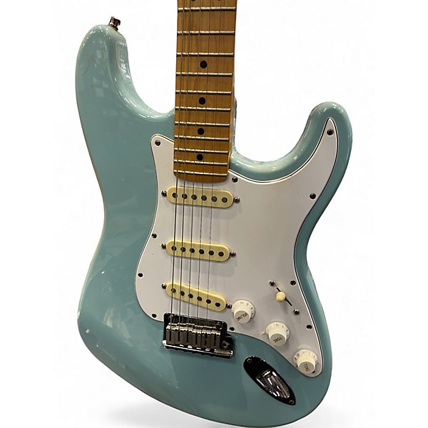 Vintage 1996 Fender AMERICAN STANDARD SONIC BLUE Solid Body Electric Guitar