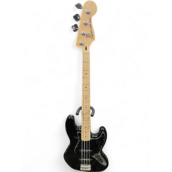 Used Squier Affinity Jazz Bass Black Electric Bass Guitar